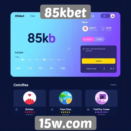 Evolução do design e interface do 85kbet